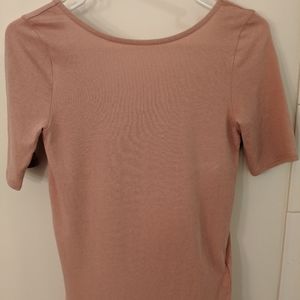 Madewell scoop back shirt blush